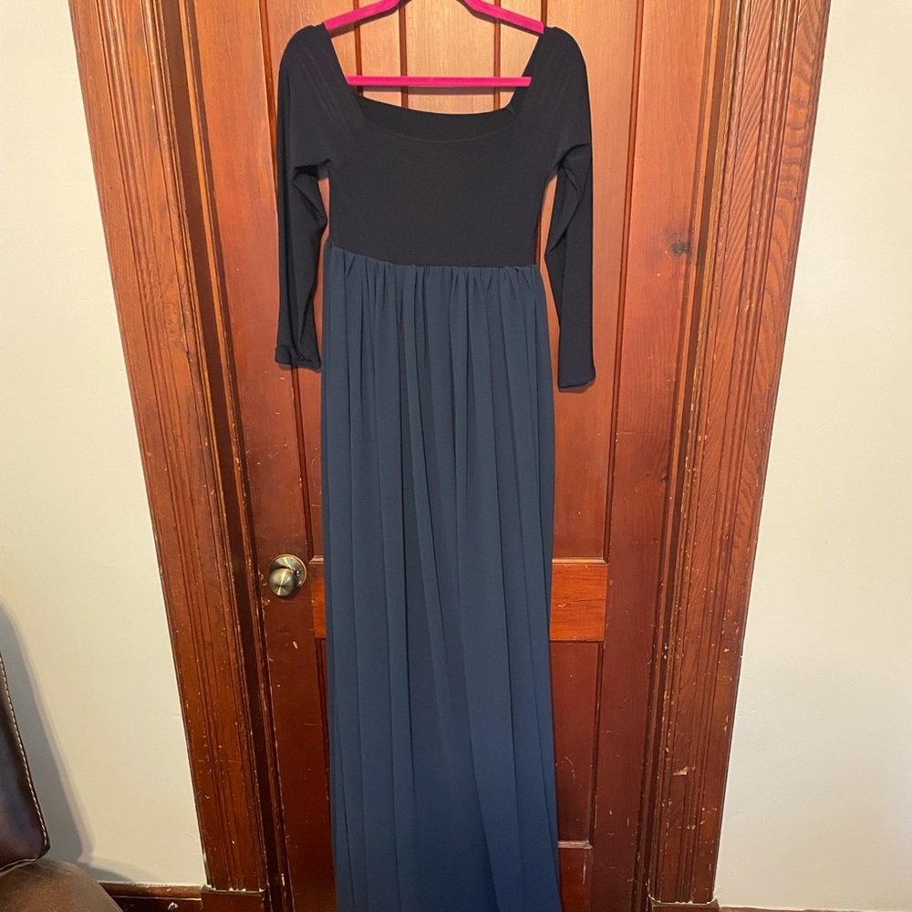 Navy Blue MATERNITY photo shoot dress